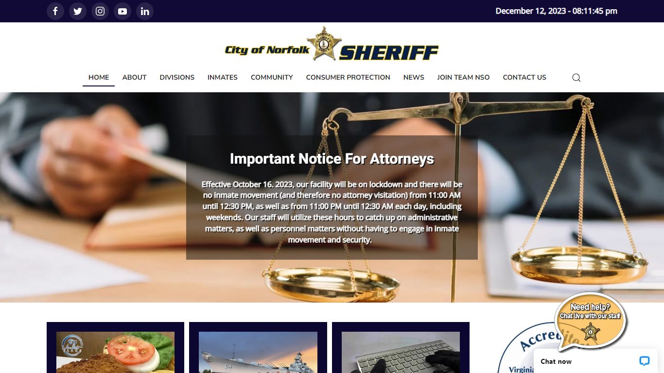 Inmate Lookup - Norfolk Sheriff